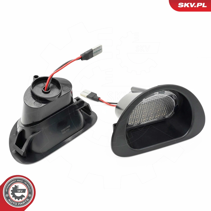 Iluminação LED para placa de matrícula CITROEN C1 PEUGEOT 107